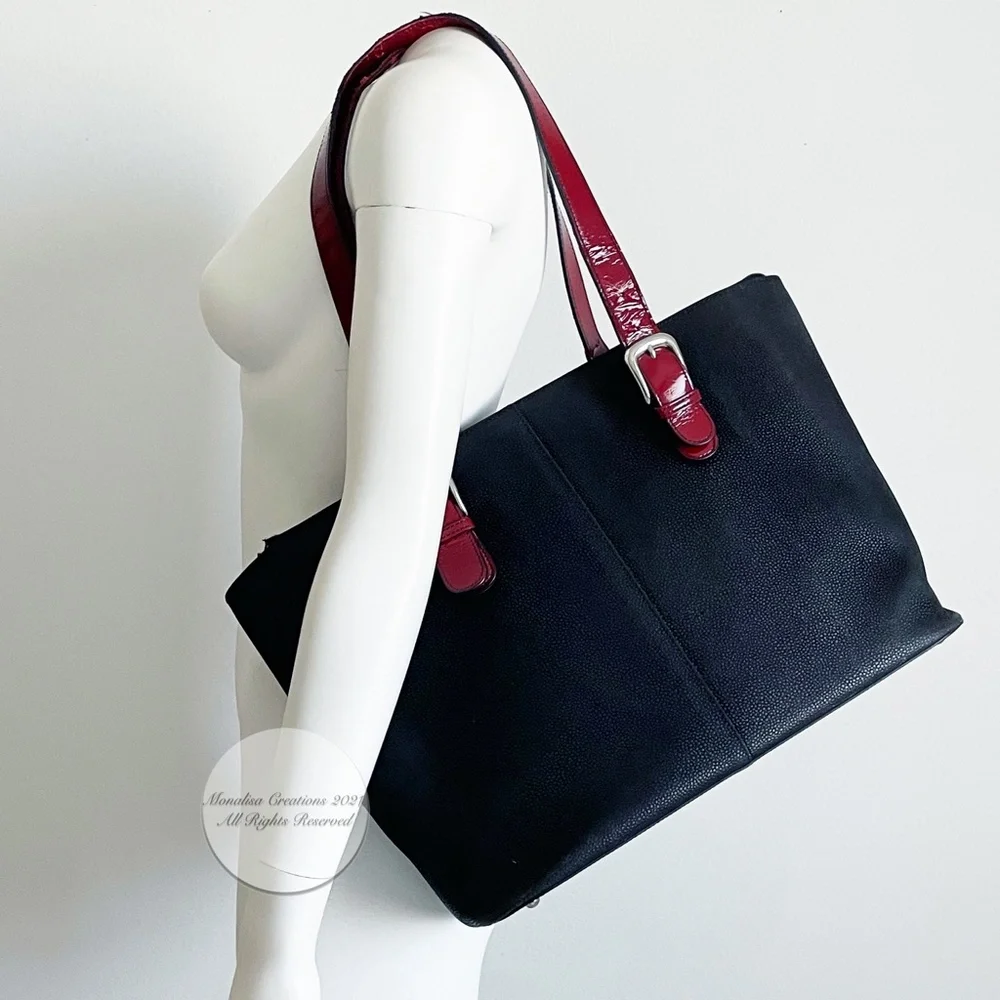 Jack Georges Bag Milano Madison Avenue Business Tote Computer * Damaged Straps *